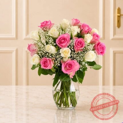 Pastel Roses Love gift delivery in Lahore