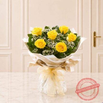 Six Stolen Kisses – Yellow gift delivery in Pakistan