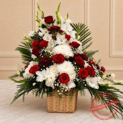 Mix Imported Flowers Basket gift delivery in Pakistan