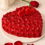 Red Heart Shape Cake gift delivery in Lahore