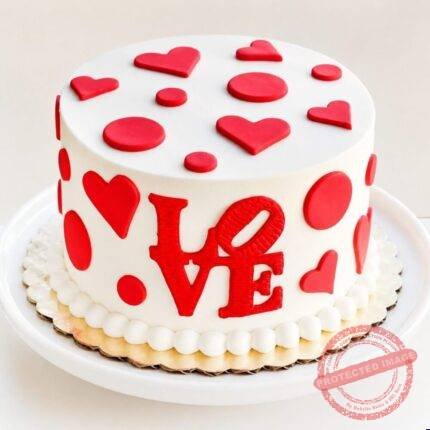 Heart Love Cake gift delivery in Lahore