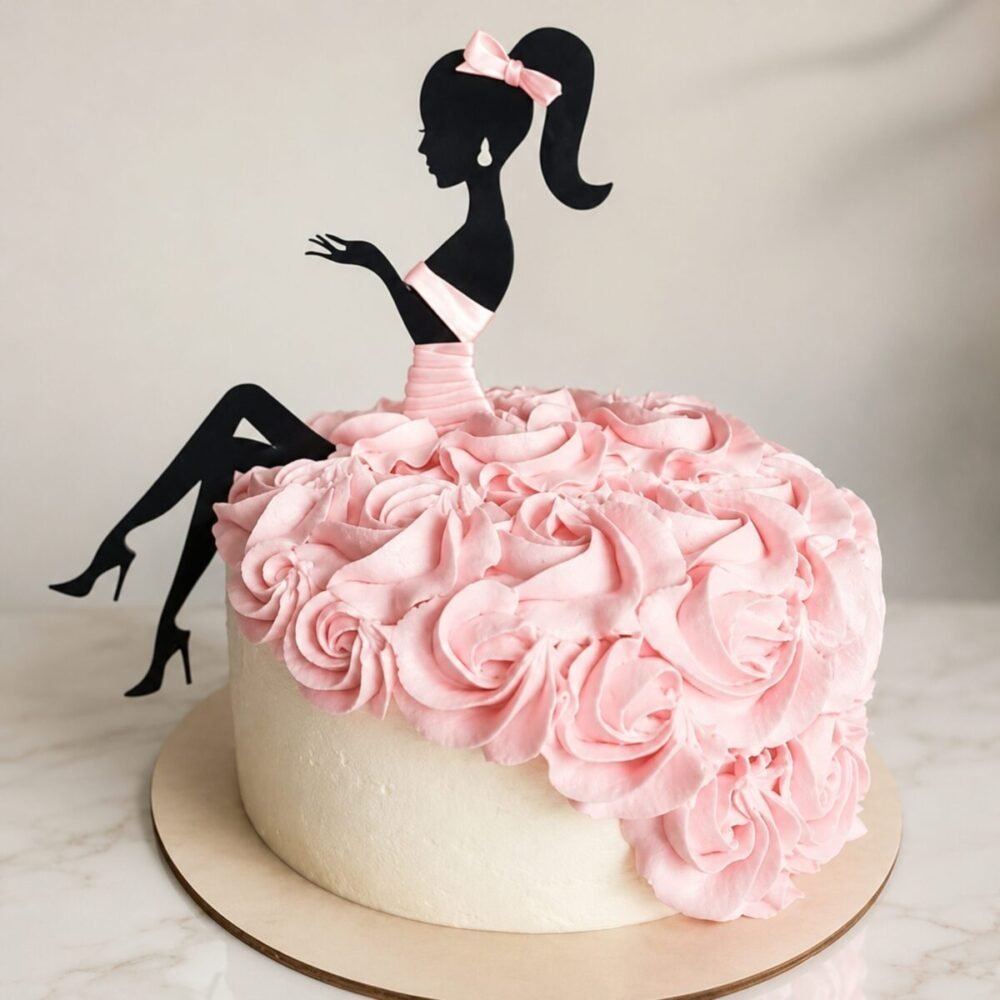 Beauty Girl Theme Cake Beauty Girl Theme Cake gift delivery in Lahore
