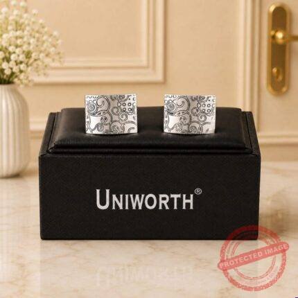 Silver Rectangle Cufflink gift delivery in Pakistan