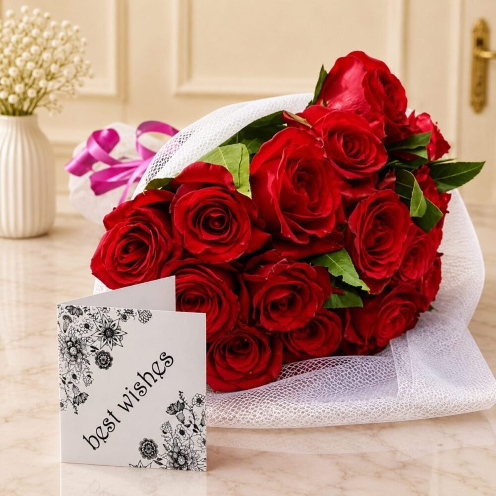 1 Dozen Red Roses 1 Dozen Red Roses gift delivery in Pakistan