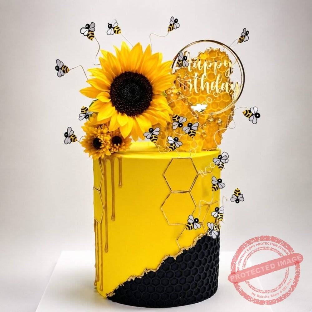 Honey Cake with Sun Flowers Honey Cake with Sun Flowers by O’Clock in Lahore