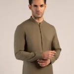 Army Green Blended Unstitched Kameez Shalwar Fabric gift delivery in Pakistan