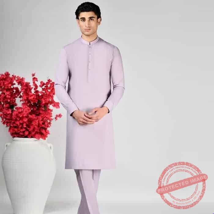 Lilac Blended Unstitched Suit Lilac Blended Unstitched Suit gift delivery in Pakistan
