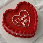Red Love Cake by O’Clock in Lahore for Valentines Day