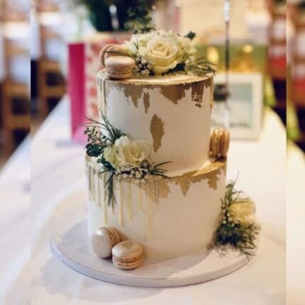 2 Tiers Beautiful Designer Cake gift delivery in Lahore