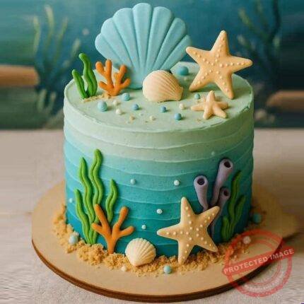 Mermaid Theme Cake gift delivery in Lahore