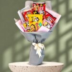 Mix Buldak Noodle Bouquet for Valentines Day
