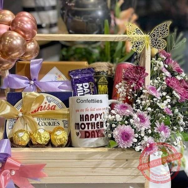 Beautiful Wooden Basket Beautiful Wooden Basket for New Year