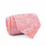 Peach Paisley Tie gift delivery in Pakistan