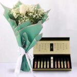 Perfume Set with Beautiful Bouquet gift delivery in Pakistan