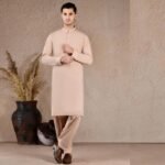 Fawn Cotton Unstitched Kameez Shalwar Fabric gift delivery in Pakistan