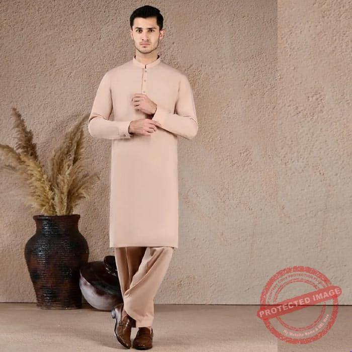 Fawn Cotton Unstitched Kameez Shalwar Fabric Fawn Cotton Unstitched Kameez Shalwar Fabric gift delivery in Pakistan