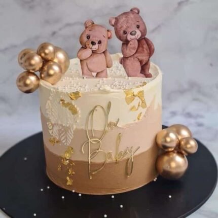 Beautiful Bear Cake gift delivery in Lahore