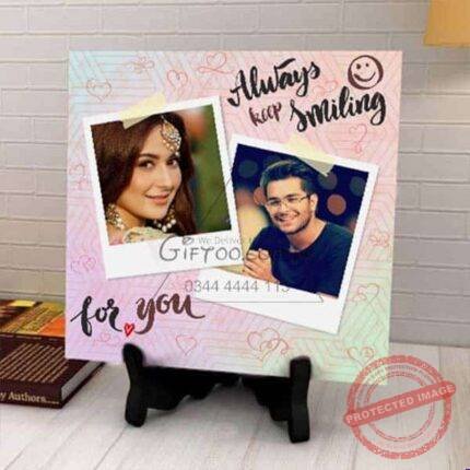 Pictures Printed Tile gift delivery in Pakistan