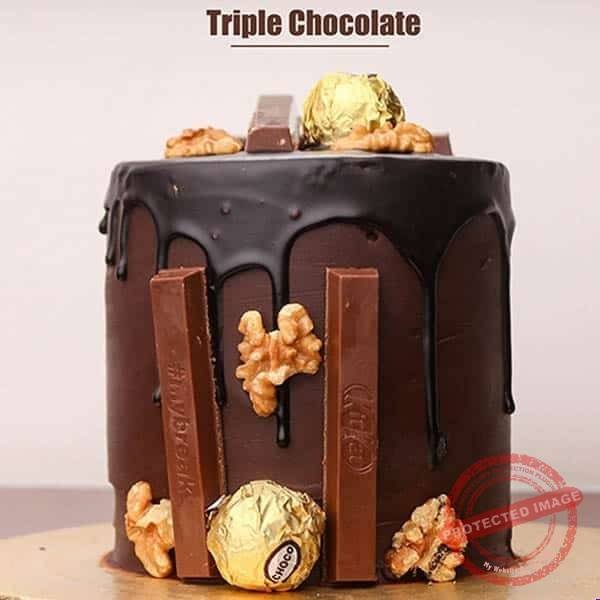 Triple Chocolate Cake Triple Chocolate Cake by Le Cafe in Multan
