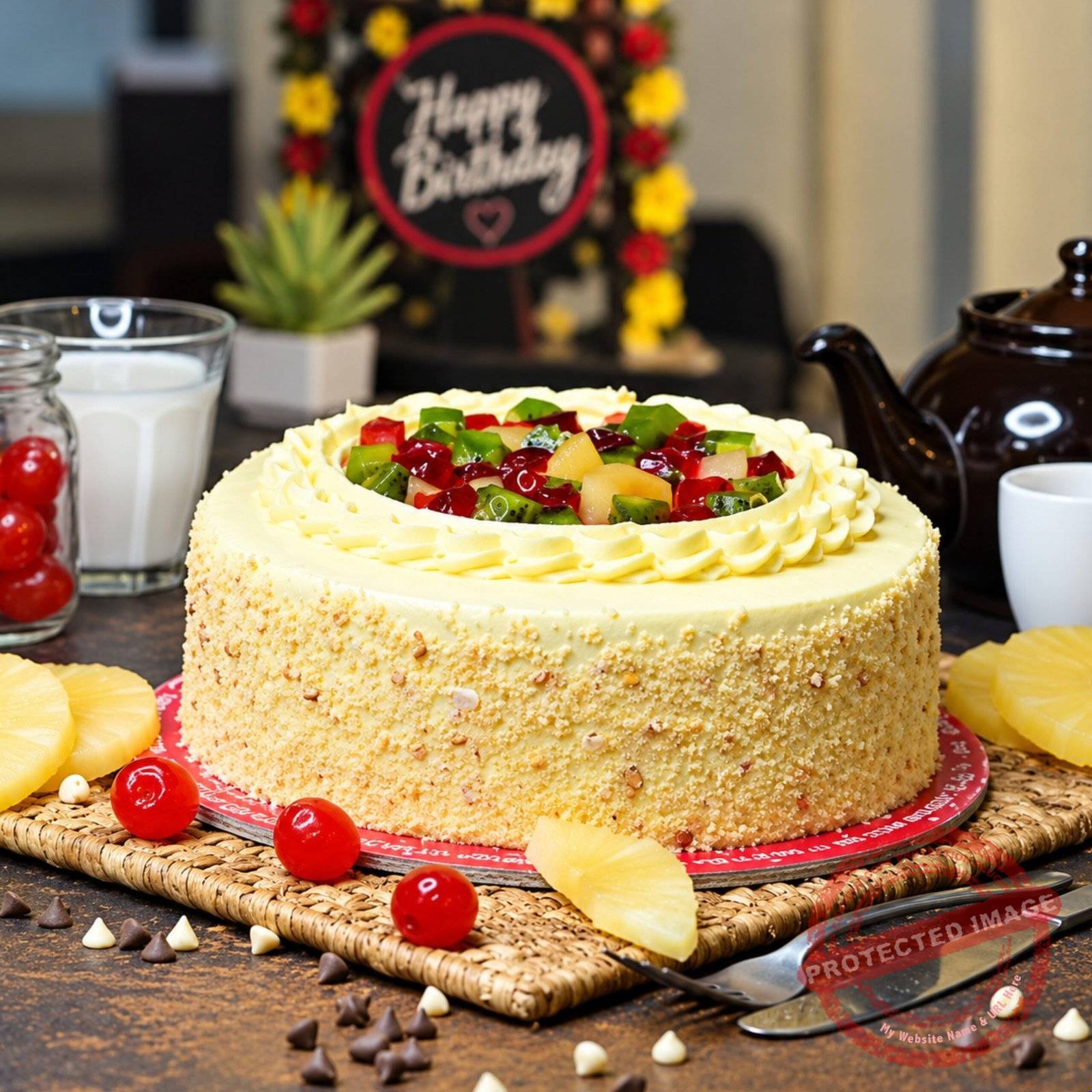 Tutti Frutti Cake by Black & Brown in Hyderabad Tutti Frutti Cake by Black & Brown in Hyderabad